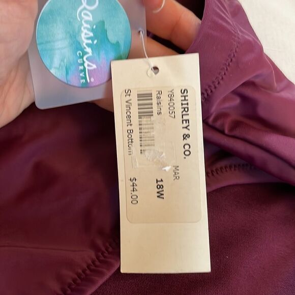 RAISINS CURVE NEW WITH TAGS WINE COLORED BIKINI BOTTOM.  NEW WITH TAGS - Picture 7 of 7